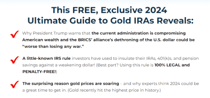 Free Bonus #1: Free Consultation With Gold IRA Expert 
